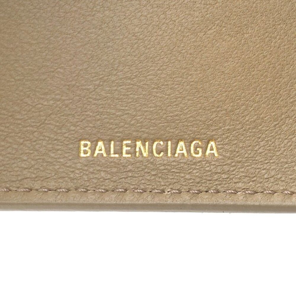 Balenciaga Tri-Fold Wallet in Signature Taupe - Picture 9 of 9